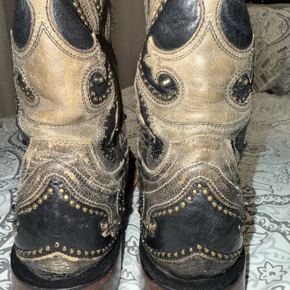 Lucchese Ombré Pearl Goat Square Toe Cowboy Boots - Picture 13 of 16